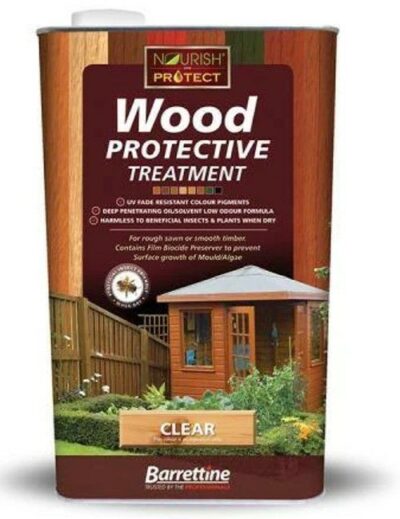 Barrettine 5 Litre Protective Wood Treatment - Clear 0431062