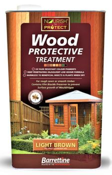 Barrettine 5L Protective Wood Treatment - Light Brown  0431900