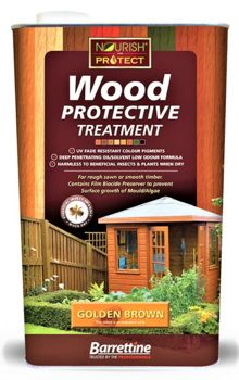 Barrettine 5L Protective Wood Treatment - Gold Brown 0431963