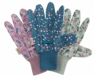 Briers Set of 3 Flowerfield Cotton Gloves   4560009