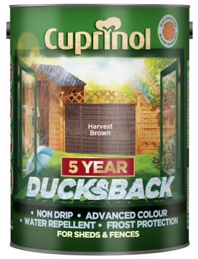 Cuprinol 5L 5 Year Ducksback - Harvest Brown 1274648