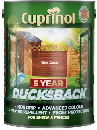Cuprinol 5L 5 Year Ducksback - Rich Cedar CUPDBRC5L (1274653)