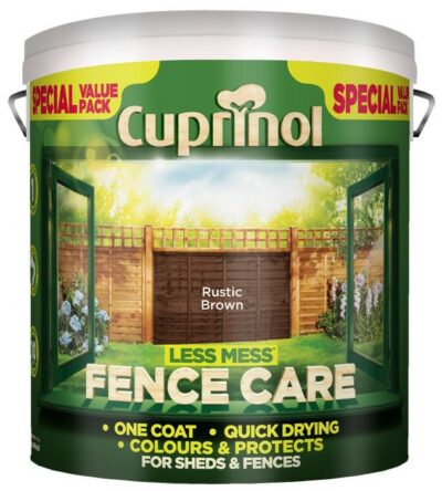 Cuprinol 6L Less Mess Fence Care - Rustic Brown 1275133