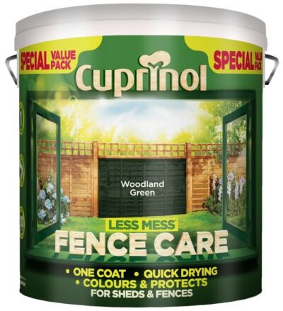 Cuprinol 6L Less Mess Fence Care - Woodland Green 1275149