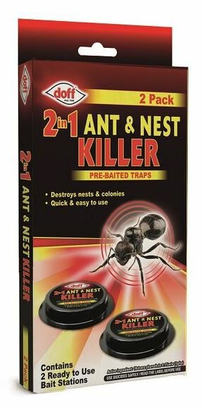 Doff 2 in 1 Ant and Nest Killer Bait Station - 2 Pack   4130-2