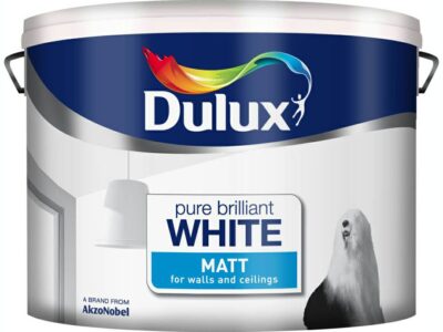 Dulux 10L Matt Paint - Pure Brilliant White 1500058
