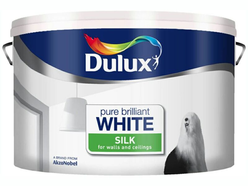 Dulux 10L Silk Paint - Pure Brilliant White 1500110