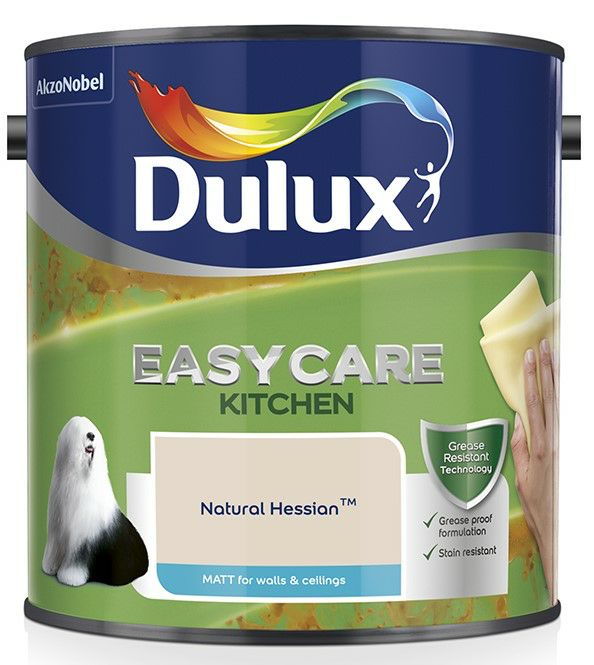 Dulux 2.5L Easy Care Kitchen Paint - Natural Hessian  1508078