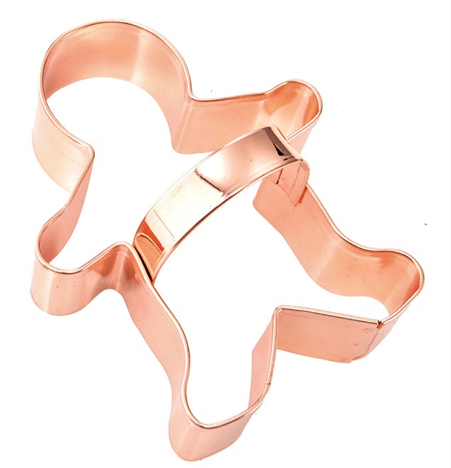 Copper Biscuit Cutter with Handle - Gingerbreadman  1641578 (853102)