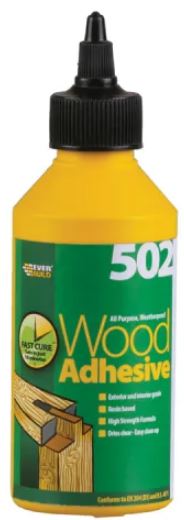 EverBuild 502 All Purpose Waterproof 250ml Wood Adhesive 1800336
