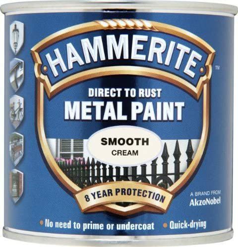 Hammerite 750ml Direct to Rust Metal Paint - Smooth Cream  2461680