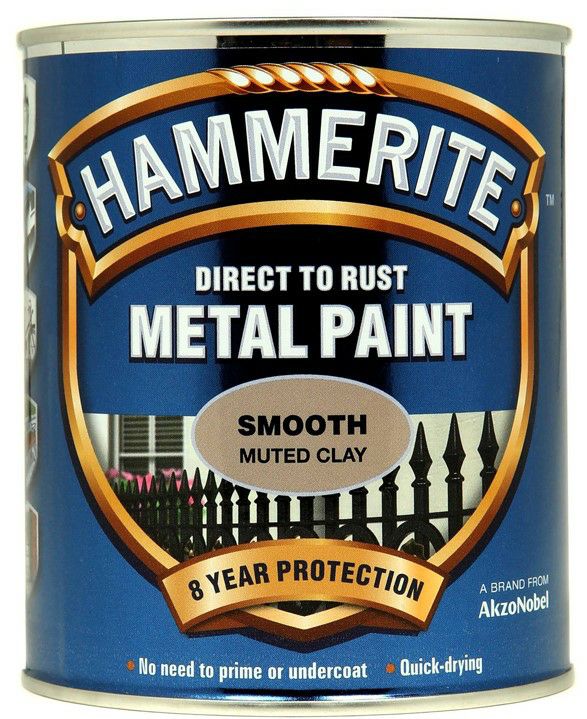 Hammerite 750ml Direct to Rust Metal Paint - Muted Clay 2461921