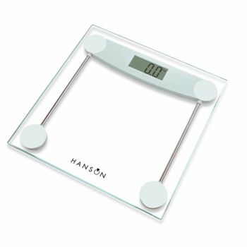 Hanson Clear Glass Electronic Slim Bathroom Scale HX5000 (2500525)