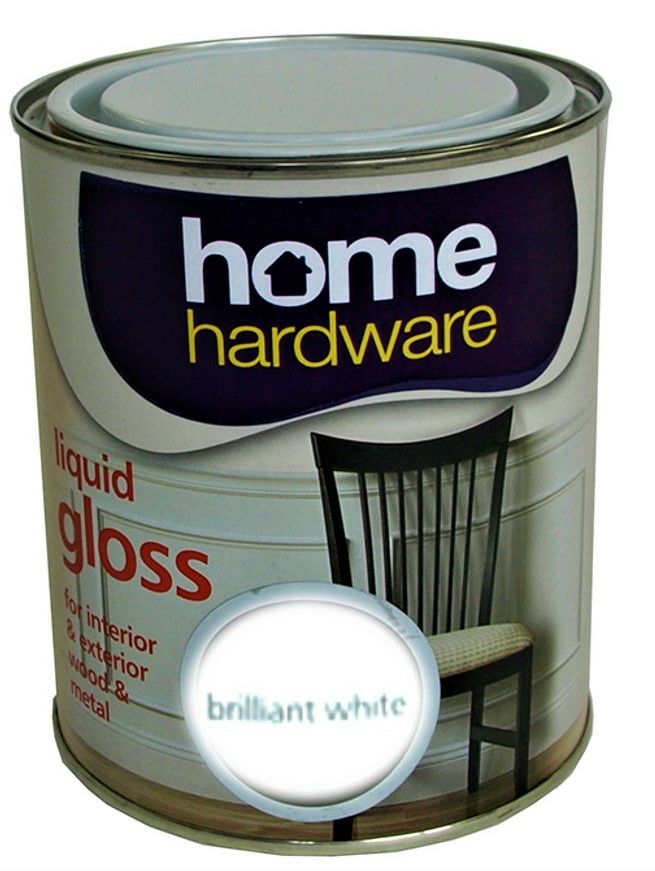 Home Hardware 1.2L Liquid Gloss Paint - White  2521550