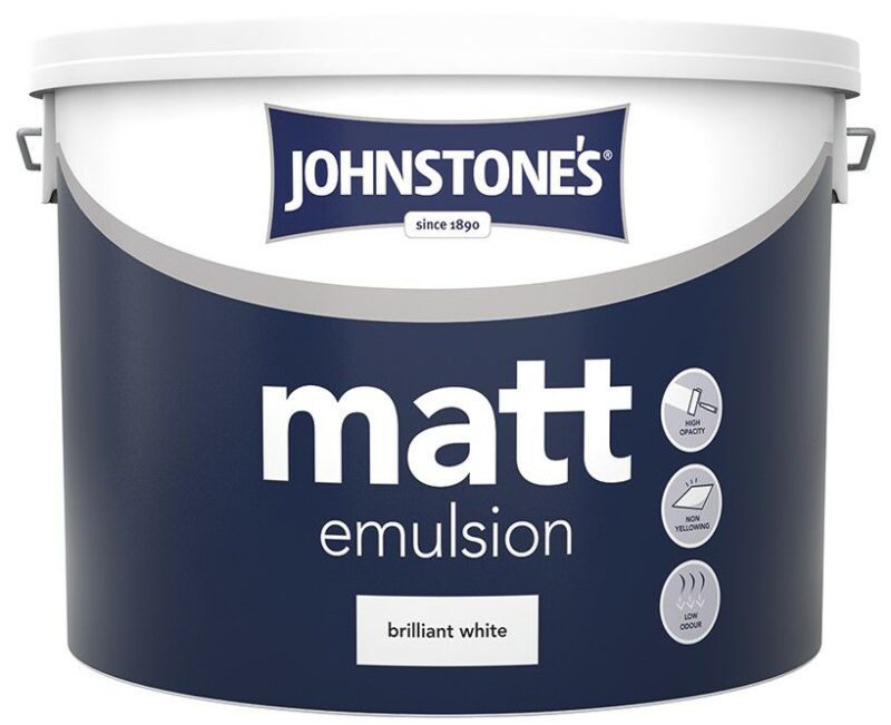 Johnstone's 10L Matt Paint - White 3204263