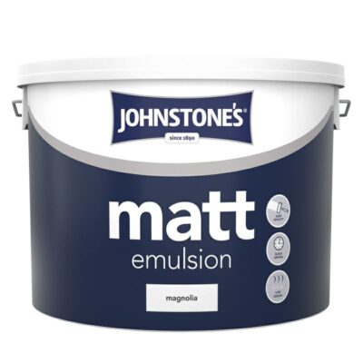 Johnstone's 10L Matt Paint - Magnolia 3204279