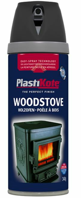 PlastiKote 400ml Twist and Spray Woodstove PKT26030