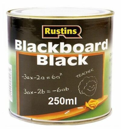 Rustins 250ml Quick Dry Blackboard Paint -  Black  RUSQDBB250