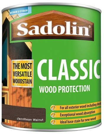 Sadolin 1L Classic Wood Protection - Jacobean Walnut 5910093