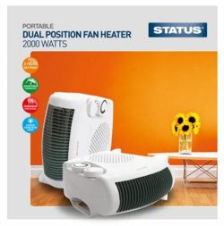 Status 2kW Dual Position Fan Heater  FH2P-2000W1PKB (6771567)
