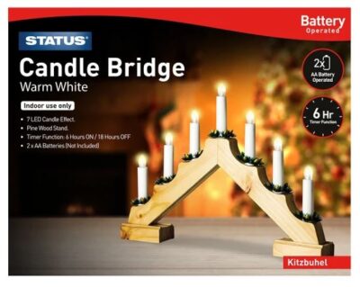 Status Candle Bridge Warm White LED Lights 6773365