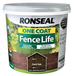 Ronseal 5L One Coat Fence Life - Dark Oak  6881006