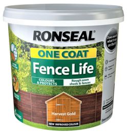 Ronseal 5L One Coat Fence Life - Harvest Gold  6881027