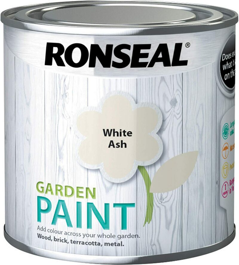 Ronseal 250ml Garden Paint - White Ash  6888132