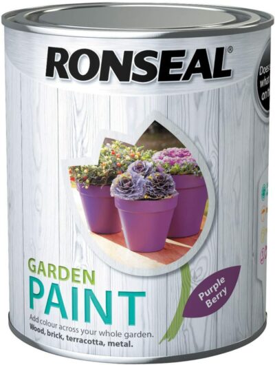 Ronseal 750ml Garden Paint - Purple Berry 6889368