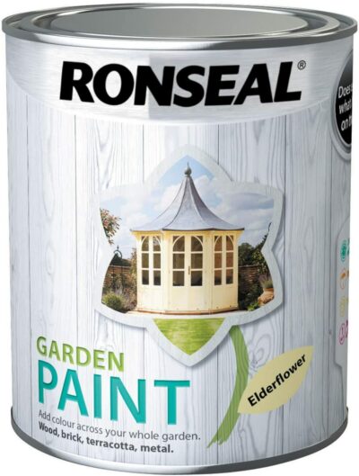 Ronseal 750ml Garden Paint - Elderflower 6889389