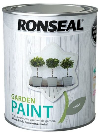 Ronseal 750ml Garden Paint - Slate  6888436