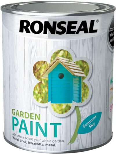 Ronseal 750ml Garden Paint - Summer Sky 6888510