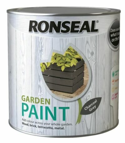 Ronseal 750ml Garden Paint - Charcoal Grey 6888555