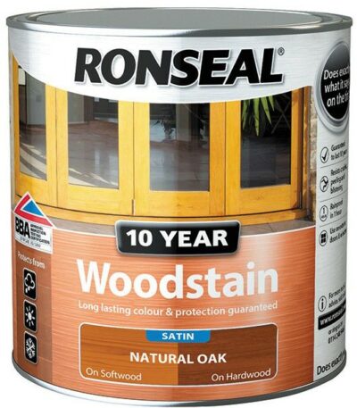 Ronseal 750ml 10 Year Woodstain - Natural Oak 6889979