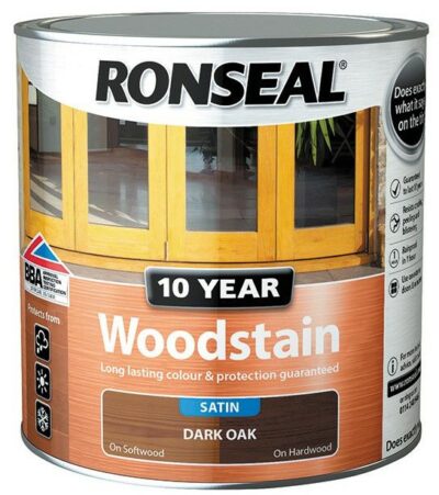 Ronseal 750ml  10 Year Woodstain - Dark Oak  6889982