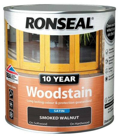 Ronseal 750ml 10 Year Woodstain - Smoked Walnut 6889984