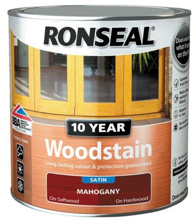 Ronseal 750ml 10 Year Woodstain - Mahogany  6889988