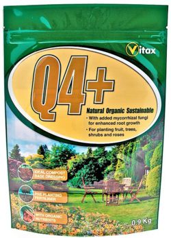 Vitax 0.9Kg Q4Plus Natural Organic Fertiliser    7741308