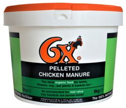 6X 8KG Pelleted Poultry Manure  8080130