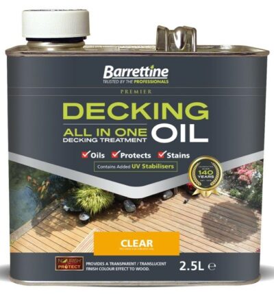 Barrettine 2.5L Decking Treatment - Clear  DTCL2.5