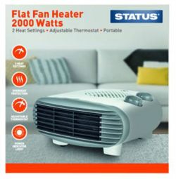 Status 2kW Flat Fan Heater  FFH1P-2000W1PKB