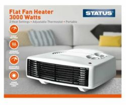 Status 3kW Flat Fan Heater FFH1P-3000W1PKB