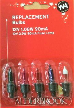 Alderbrook Multicoloured Push In Bulbs  AK0380M/W4