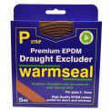 5m 'P' Profile Longlife Foam Draught Excluder - Brown G73301