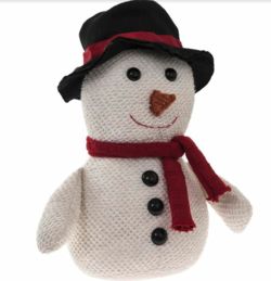 Large Knitted Doorstop - Snowman  LP68351