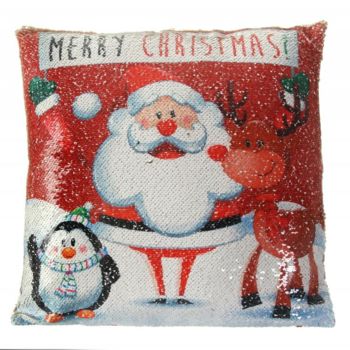 Sequin Cushion - Merry Christmas  LP68362