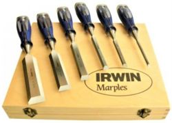 Irwin Marples Soft Touch Splitproof Bevel Edge Chisel Set MAR750S6