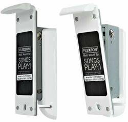 Flexson Wall Mount (Pair) For Sonos Play:1 White   FLXP1WB2011