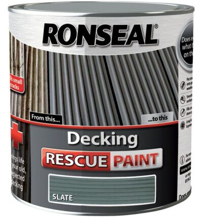 Ronseal 2.5L Decking Rescue Paint - Slate  RSLDRPS25L
