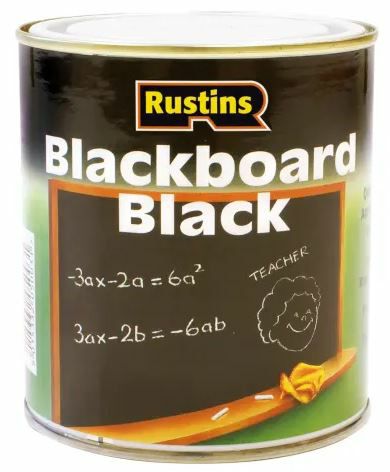 Rustins 500ml Quick Dry Blackboard Paint - Black RUSQDBB500